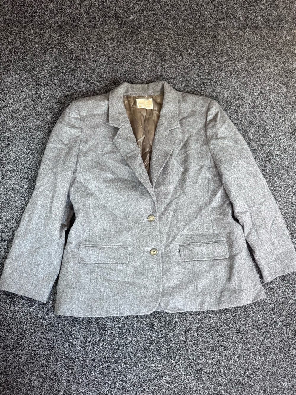 Pendleton women’s gray 100% virgin wool blazer